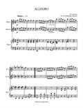 Allegro in C major, arr. for 2 Flutes & Piano
