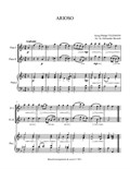 Arioso in D minor, arr. for 2 Flutes & Piano
